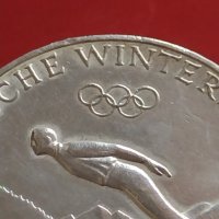 Сребърна монета 50 шилинга 1964г. Австрия 0.900 Инсбрук IX Зимни олимпийски игри 41420, снимка 13 - Нумизматика и бонистика - 43568167