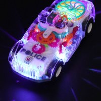 Музикална и светеща, прозрачна, полицейска кола, снимка 9 - Музикални играчки - 43051162