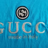 GUCCI Made in Itali, Уникална, Размер S. Код 1320 , снимка 4 - Тениски - 33203781
