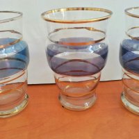 Ретро стъклени чаши за вода и вино бира, снимка 8 - Антикварни и старинни предмети - 26627447