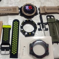 Отличен Amazfit Watch T-Rex 2 , GPS, батерия 20 дни+4 каишки+протектор, снимка 3 - Смарт гривни - 43306152