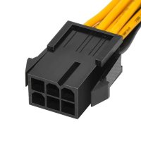 PCI-E Splitter 6pin -> 2x 8pin - CABLE-PCIE6-TO-2x8, снимка 2 - Кабели и адаптери - 43021003