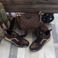Дамски спортни обувки и чанта Louis Vuitton, снимка 1 - Дамски ежедневни обувки - 28209459