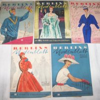 Десет стари немски модни списания "Berlins Modenblatt"от 1957г., снимка 1 - Списания и комикси - 32501850