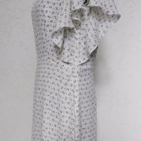 Дамска ефирна бяла маркова рокля United colors of Benetton, снимка 4 - Рокли - 42947414