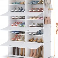 Комбиниран шкаф за съхранение / шкаф за обувки  / органайзер X001DE7ZYJ, снимка 8 - Шкафове - 37208913