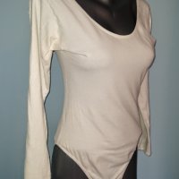 Еластично боди от памук и ликра , снимка 1 - Блузи с дълъг ръкав и пуловери - 28343084