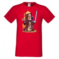 Мъжка тениска Star Wars Obi Wan Star Wars Игра,Изненада,Подарък,Геймър, , снимка 7 - Тениски - 36809580