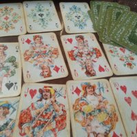 Rokoko ГДР стари карти зелен гръб, снимка 7 - Карти за игра - 39677094