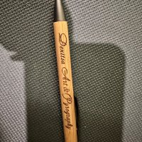 Гравирани бамбукови персонални химикалки, снимка 1 - Ученически пособия, канцеларски материали - 43872434