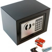 Електронен сейф за ценности, обезопасен с код и ключ AG613, #1000051707, снимка 3 - Други стоки за дома - 34744714