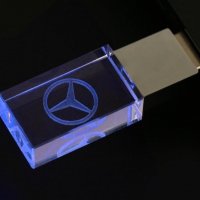 32 гб Светеща флашка Mercedes Benz , Мерцедес, снимка 5 - USB Flash памети - 28829834