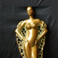 Бронзова пластика, скулптура, женска фигура, снимка 8 - Статуетки - 34787367