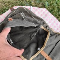 Стара брезентова чанта #9, снимка 5 - Антикварни и старинни предмети - 36895440