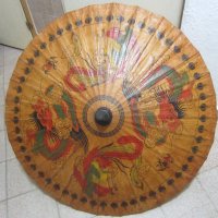 Япония / Китай Азия чадър. хартия дърво, дракон феникс, снимка 1 - Други - 28958723