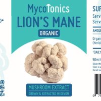 MycoTonics Organic Lion's Mane Течни капки екстракт от лъвска грива, снимка 4 - Хранителни добавки - 43750400