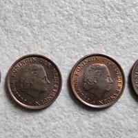 Монети. Нидерландия. Холандия. . Нидерландски гулден . 1 цент. 4 бройки., снимка 8 - Нумизматика и бонистика - 39034643