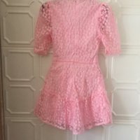 Розова дантелена рокля BARBIE , снимка 6 - Рокли - 39881683