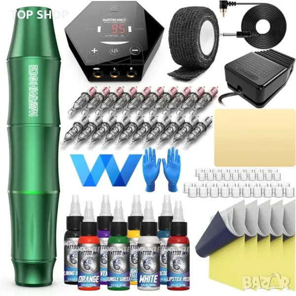 WTK106 Въртящ се комплект за татуировки със захранване, снимка 1