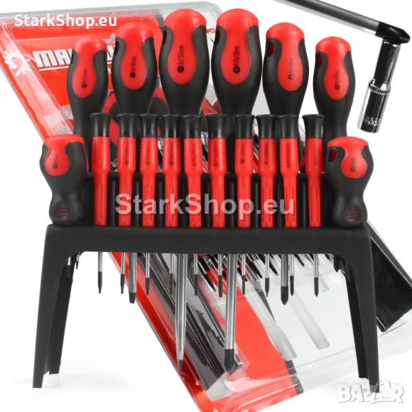 18бр. Комплект отвертки MAR-POL, снимка 1
