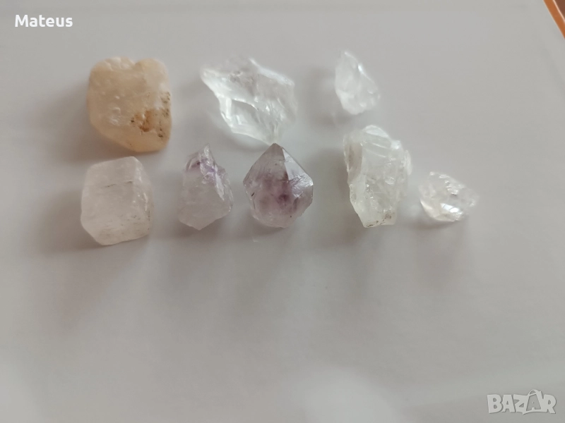 Прозрачен кварц и калцит, снимка 1