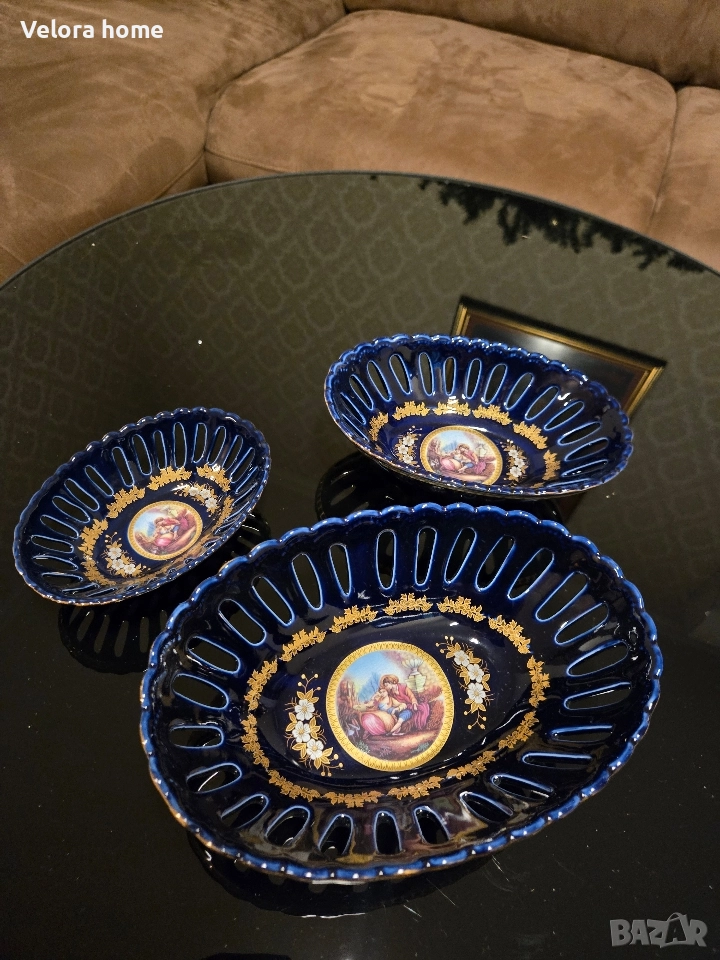 Уникални купи/съдове ОРИГИНАЛЕН ЯПОНСКИ КОБАЛТ, снимка 1