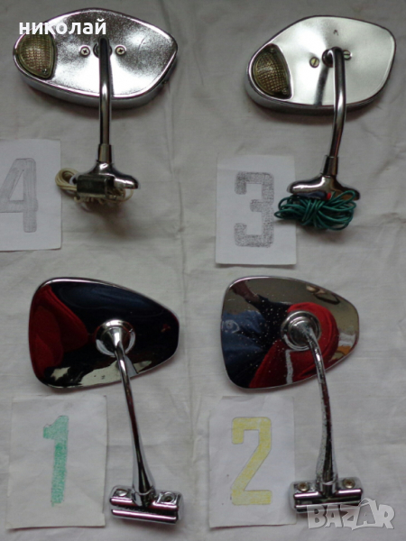 Външни никелирани огледала за ГаЗ М21 Волга и за Москвич 408/412 ново и употребявани СССР, снимка 1