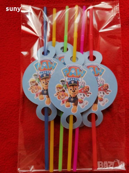 Парти сламки Пес патрул, снимка 1