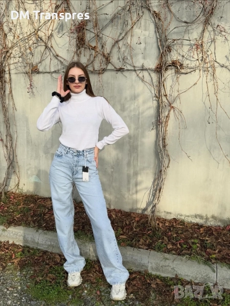 Limaré - Дамски дънки – светъл деним, свободна кройка, снимка 1