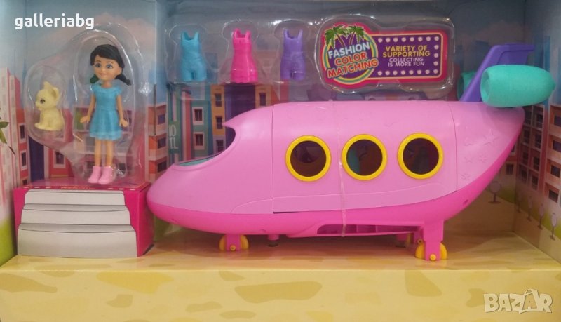 Комплект барби самолет с фигурка , снимка 1