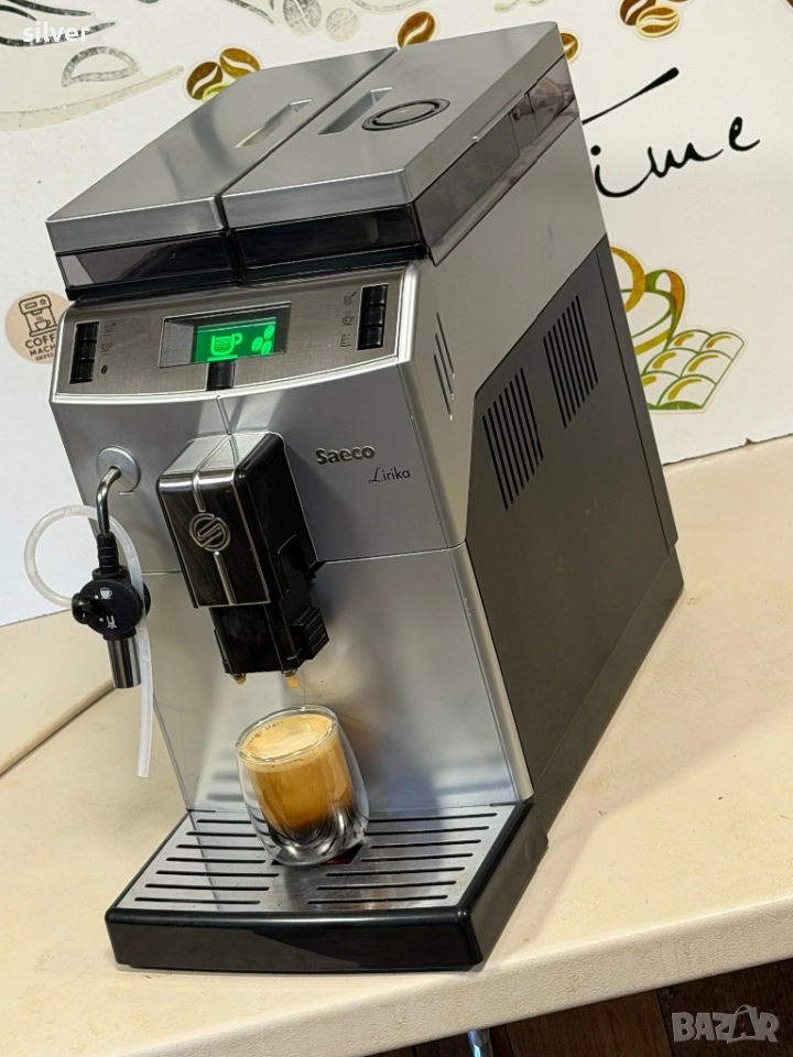 Кафемашина кафе автомат Saeco Lirika с гаранция, снимка 1