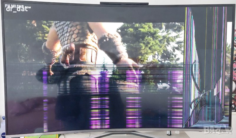 Телевизор Samsung 49" счупена матрица+ работещо дистанционно, снимка 1