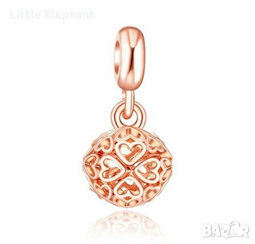 Outlet Sale Висящ елемент топче на сърца''Хармония'',Rose Gold/нов, снимка 1