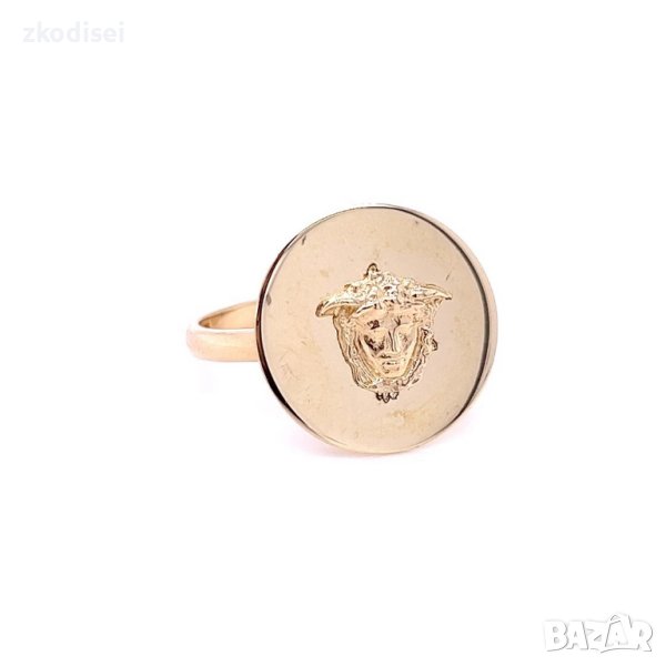 Златен дамски пръстен Versache 3,30гр. размер:56 14кр. проба:585 модел:20224-3, снимка 1