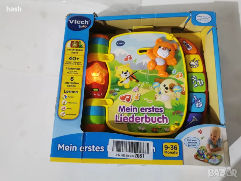 VTECH Бебешка музикална книжка, немски език, снимка 1