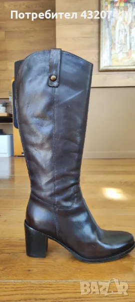 Тъмнокафяви ботуши Gido, n. 40, снимка 1