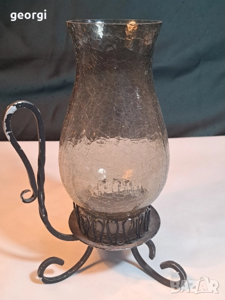 стар свещник от ковано желязо 29/2, снимка 1