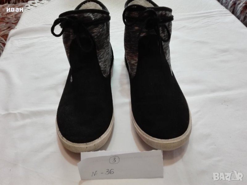 Маркови черни ботушки-номер 36, снимка 1
