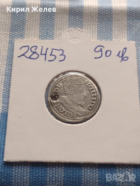 Сребърна монета 3 гроша 1596г. Сигизмунд трети ПОЛША 28453, снимка 1