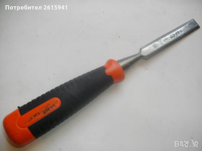 16мм-Дърводелско Длето-За Струг-Дървообработка-Banco 434-Профи-За Карвинг-Дърворезба, снимка 1