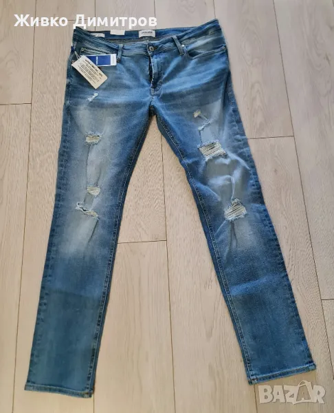 Мъжки дънки JACK & JONES SKINNY LIAM W36/L32, снимка 1