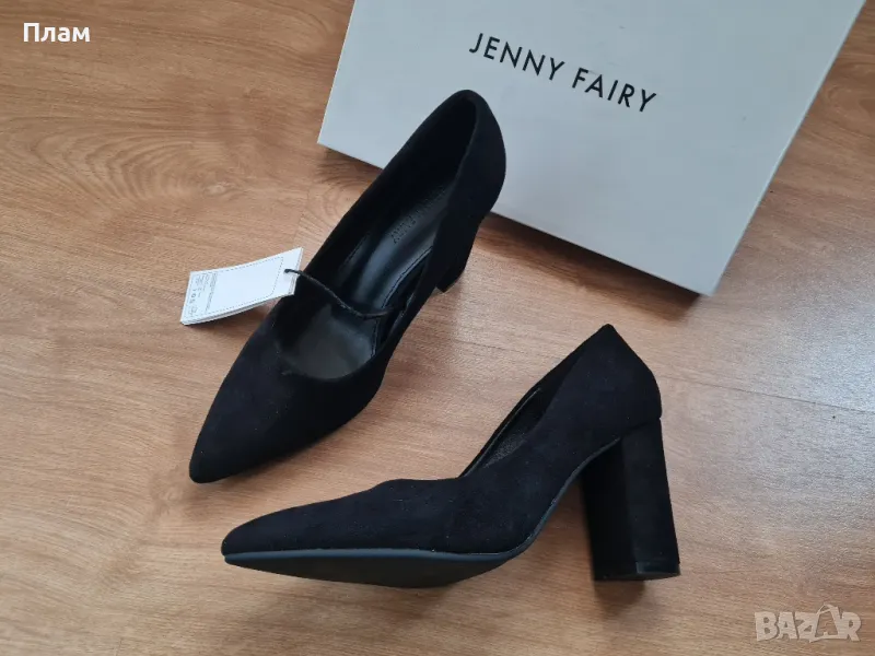 Елегантни обувки Jenny Fairy ЧЕРЕН, снимка 1