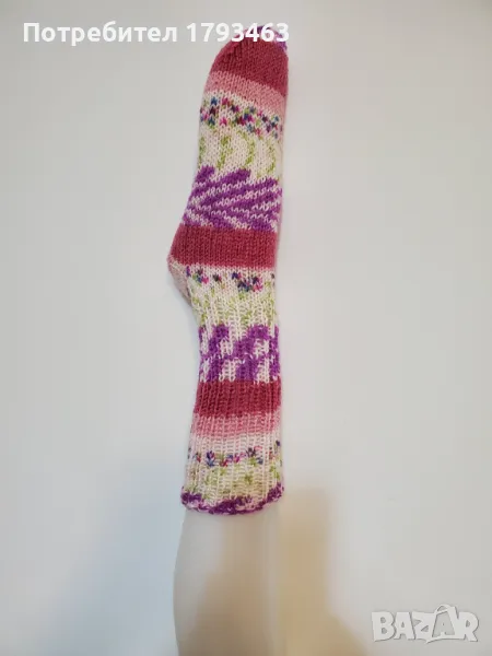 Ръчно плетени дамски чорапи размер 38, снимка 1