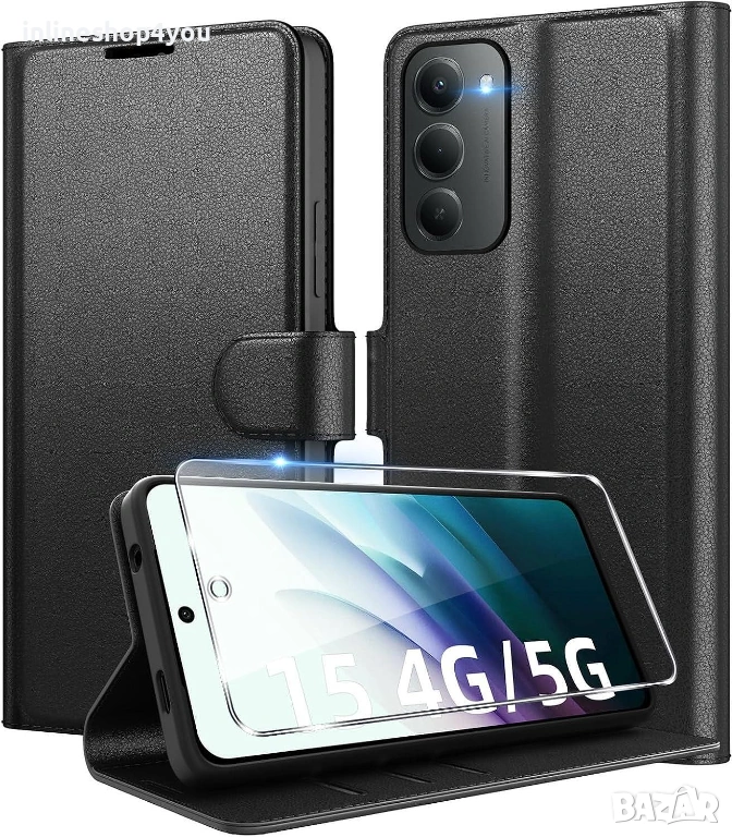 Кожен Калъф Тип Тефтер за Xiaomi Redmi 15 4G, снимка 1