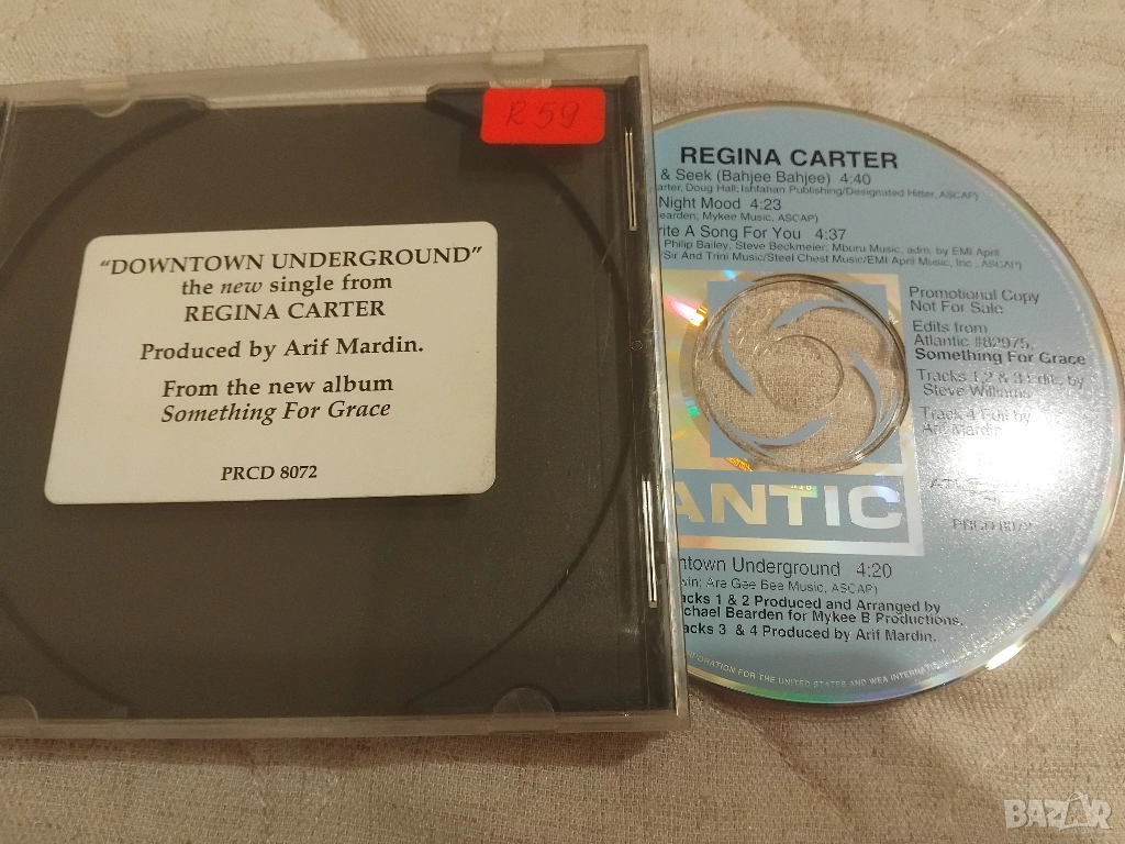 Regina Carter ‎– Something For Grace - оригинален диск музика, снимка 1