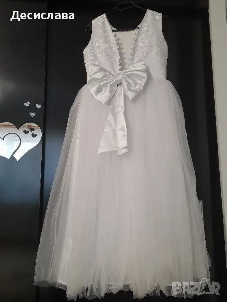 Бяла шаферска рокля , снимка 1