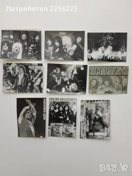 Лот стари картички на метъл групи (лот 14), снимка 1