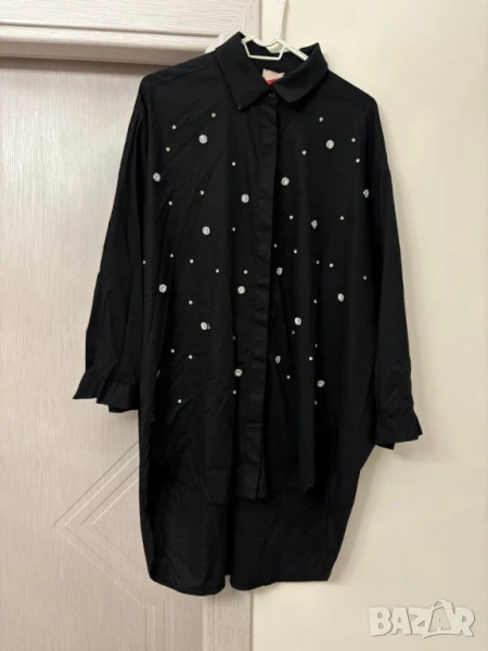 Дълга риза с камъни Универсален/овърсай модел , снимка 1