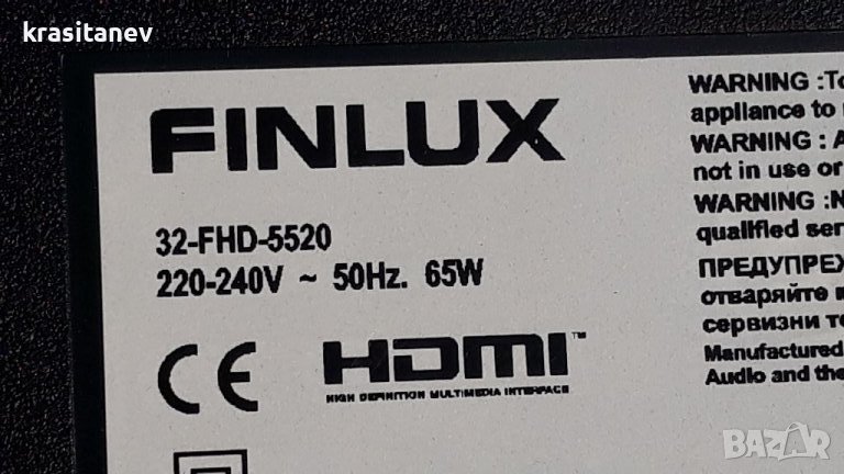 Finlux  32 FHD 5520 на части , снимка 1