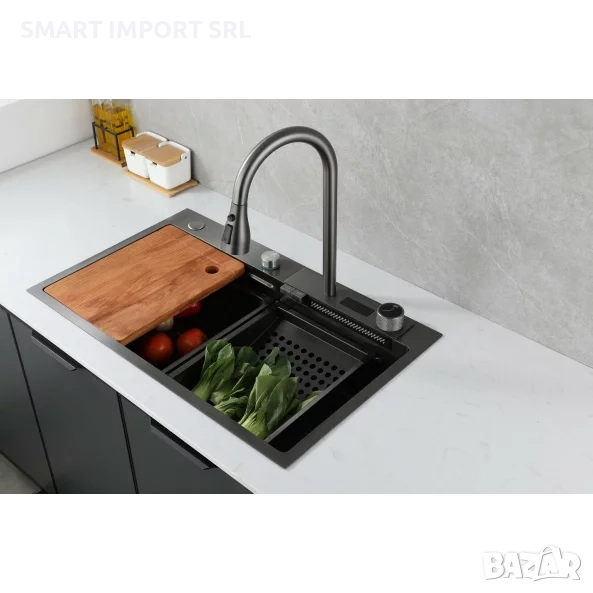 Многофункционална мивка Smart Heater, 75х46 см, изтеглящ се душ, снимка 1